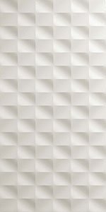 1 3d wall mesh white matt 40x80