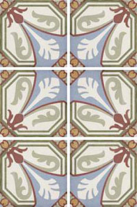 3 art nouveau viena colour 20x20