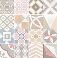  плитка универсальная caprice patchwork pastel (16 рисунков) 20x20