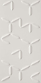  плитка настенная 3d wall flake white matt 40x80