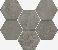  мозаика terraviva dark hexagon 25x29