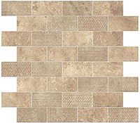  мозаика aix beige minibrick tumbled 30.5x30.5