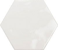  плитка настенная geometry hex white glossy 15x17.3