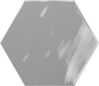  плитка настенная geometry hex grey glossy 15x17.3