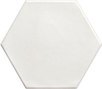 3 geometry hex white mat 15x17.3