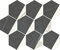 12 metropolis mosaico hexagon cold (1шт=0.06м2) 25.4x31